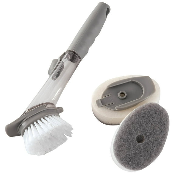 Soap Dispensing Brush with Changeable Heads