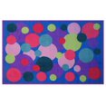thumbnail image 1 of Tapis rectangle amusant pour enfant Éclats de bulle multicolore nylon, 1 of 2