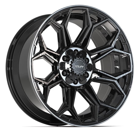 4PLAY Wheels 4P83 20 Inch Rim Fits 6x135 & 6x139.7 20x9 Gloss Black Brushed with Tinted Clear (1)