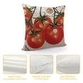 thumbnail image 4 of Nawypu  Throw Pillows Cover Red Agriculture Color Watercolor Datterino Tomatoes Eco Food Leaf Drink Tomato Nature Gourmet Sketch Cushion Case for Fall Home Decor, 4 of 5