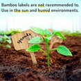 thumbnail image 5 of 50 piezas de letreros de plantas de bambú, en forma de T, etiquetas adhesivas para enchufes de plantas, etiquetas adhesivas para viveros, cultivo de plantas, plantas ornamentales, hierbas en, 5 of 5