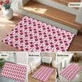 thumbnail image 6 of Valentine's Day Washable Area Rug 2 x 3 ft Roses Romantic, Soft Non Slip Rugs Stain Repellent Indoor Felt Carpet for Living Dining Room Bedroom Home Office, 6 of 9