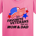 thumbnail image 4 of Inktastic My Favorite Veterans Are My Mom and Dad Youth T-Shirt, 4 of 5