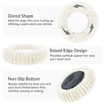 thumbnail image 4 of Exclusivo Mezcla Calming Donut Dog Bed with Non-Slip Bottom, 24 inches Cozy Fluffy Faux Rabbit Fur Round Pet Bed for Medium Dogs, Ivory, 4 of 7