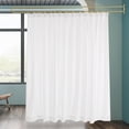 thumbnail image 3 of White Partition Curtain with U-Shape Tube Privacy Partition Curtain Room Divider, 3 of 14