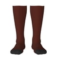 thumbnail image 2 of Picia Women Crew Soft Moisture-wicking Socks Brown Pattern Design Cotton Socks, One Size fit All, 2 of 9