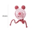 thumbnail image 3 of Ventilador De Cochecito Ventilador USB para cochecito, 5 V, 2,5 W, ventilador eléctrico de pulpo, refrigeración silenciosa de 3 velocidades (rosa A2) Sywqhk Libre de BPA, 3 of 7