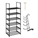 thumbnail image 1 of Zapatero para puerta de entrada, organizador de zapatos, soporte para zapatos, estante resistente de gran capacidad para pasillo y sala de estar., 1 of 8