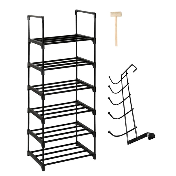 Zapatero para puerta de entrada, organizador de zapatos, soporte para zapatos, estante resistente de gran capacidad para pasillo y sala de estar.