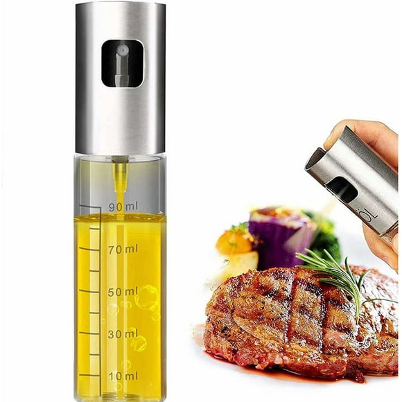 100ml Oil Spray Bottle, Stainless Steel Vinegar Sprayer, Portable Kitchen Sprayer ==