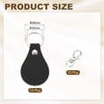thumbnail image 2 of 10Pcs Leather Keychain Blanks 22mm ID x 28mm OD Round Shaped Leather Key Chain for Stamping Laser Engraving, Black, 2 of 6