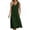 Green, variant on Vivianyo HD Women's Split V-Neck Midi Dress, Summer Casual Empire Waist Dress for Women, With Sleeveless Cut and Side Pockets, Women's L, Sizes S-2XL
