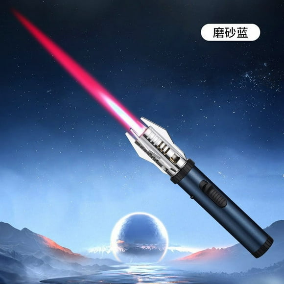 Lightsaber Lighter, Metal Gas Windproof Lighter, Ray Gun Torch, Jet Torch Lighter, Bright Fire Lighter Rechargeable, Barbecue Lighter, Outdoor Inflatable Lighter