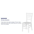 thumbnail image 2 of 2 Pk. HERCULES Series White Resin Stacking Chiavari Chair, 2 of 9