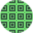 thumbnail image 1 of Ahgly Company Tapis Rond Lavable en Machine Intérieur Transitionnel Vert Profond, 5 Pieds Rond, 1 of 7