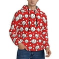 thumbnail image 2 of Rateoe Cute Baseball Pattern Mens Hoodie, Pullover Hooded Sweatshirt, Kangaroo Pocket Hoodie Ideal for Daily Wear, Travel and Home-X-Large, 2 of 7