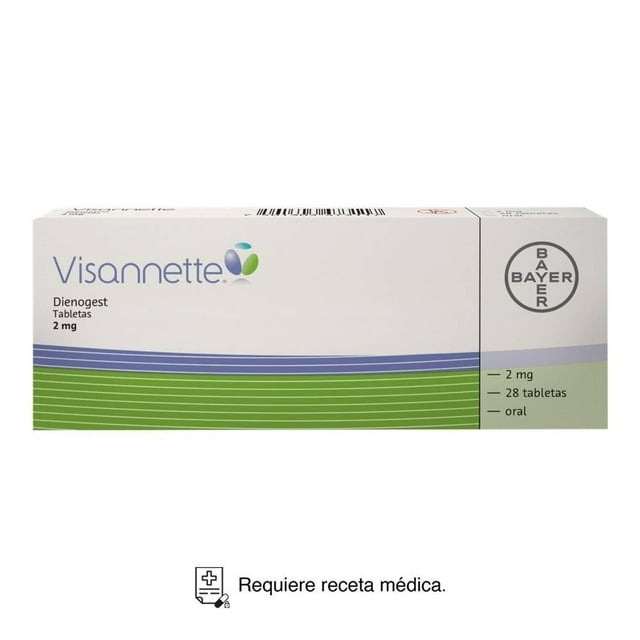 Visannette Dienogest 2 mg 28 tabletas