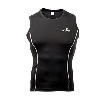 xprin xp500 series sleeveless base layer compression shirts sports wear rash guard uv 97.5% (m, xp504) by