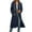 Dark Blue, variant on HOWPAY Long Hoodies for Women Zip up Long Sleeve Solid Color Pullover Hooded Sweatshirts Oversized Casual Comfortable Fall Jacket Coat with Pocket Light Gray L