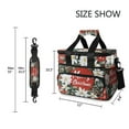 thumbnail image 6 of Wreath Merry Christmas Insulated Lunch Bag 15L Cooler Box for Women Men Work Camping Beach Travel, 6 of 7