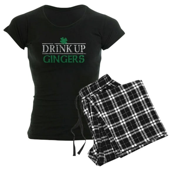 CafePress - Drink Up Gingers Pajamas - Women's Dark Pajamas