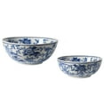 thumbnail image 2 of A&B Home Decorative Ceramic Bowls - Set of 2 - Blue/White, 2 of 10