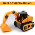 thumbnail image 4 of Kids toy for 3-5 years old Construction Take Apart Trucks Learning Toys, Drill - Dump Truck, Bulldozer Truck & Digger Toy, with Drill Included, Great Gift for Toddlers, 4 of 8