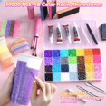 thumbnail image 3 of Bedazzling Kit, 30000Pcs Resin Jelly Rhinestones for Bedazzling, 21200Pcs Silver Rhinestones, 2 Box Bedazzling Gems with 4Pcs B7000 Glue and Rhinestone Tool, for Crafting Clothing Nail Art, 3 of 8