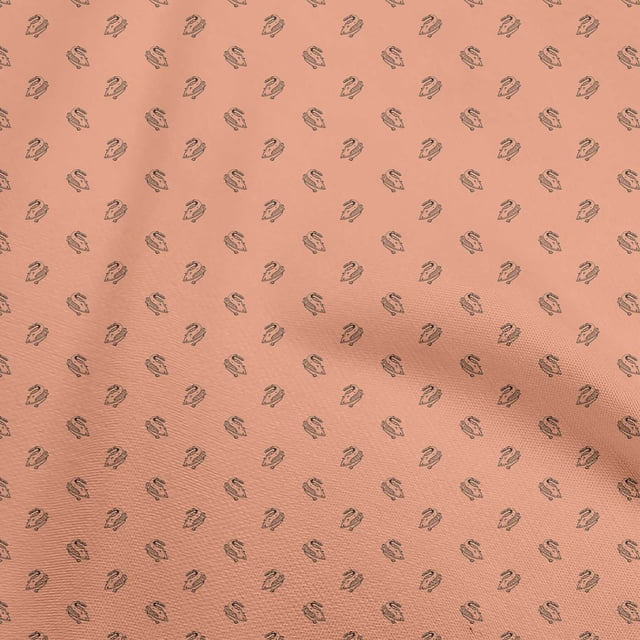 oneOone Coton Cambric Pêche Foncée Tissu Rétro Minimal Fer Quilting Fournitures Imprimer Tissu à Coudre par la Cour 56 Pouces de Large