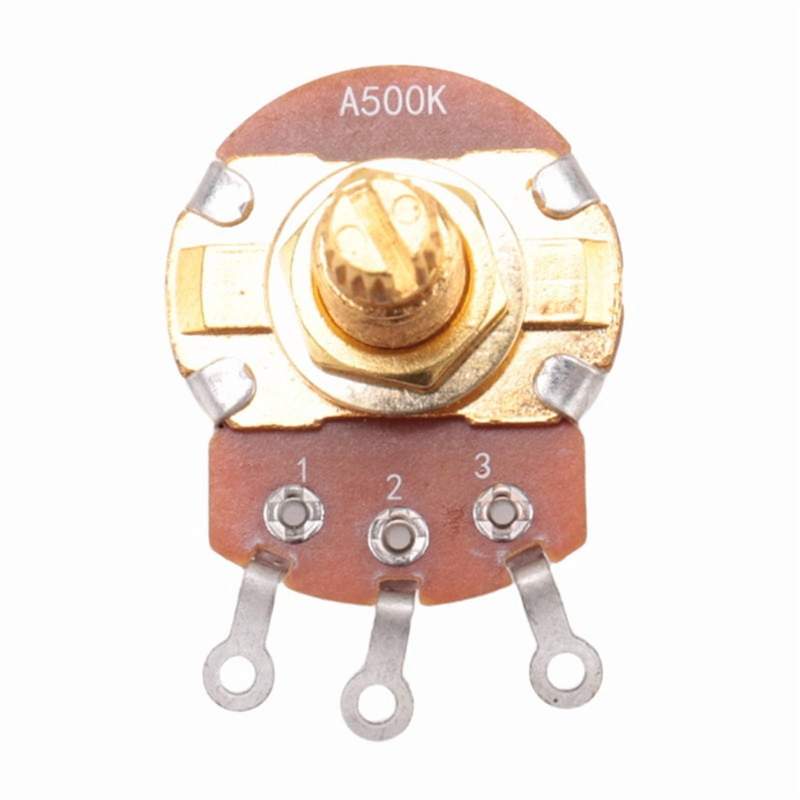 Shaft Full Metric Sized Control Pots A500K Audio Taper Potentiometers Pot for Electric Guitar (Set of 24)