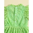 thumbnail image 6 of Bagilaanoe Toddler Baby Girl Summer Dress Short Sleeve A-line Princess Dresses 12M 18M 24M 3T 4T 5T Kids Flower Lace Floral Casual Swing Dresses, 6 of 8