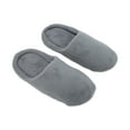 thumbnail image 2 of Unique Bargains 1 Pair Disposable Slippers Foldable Elastic Slippers Hotel Slippers for Family Beige Gray, 2 of 5