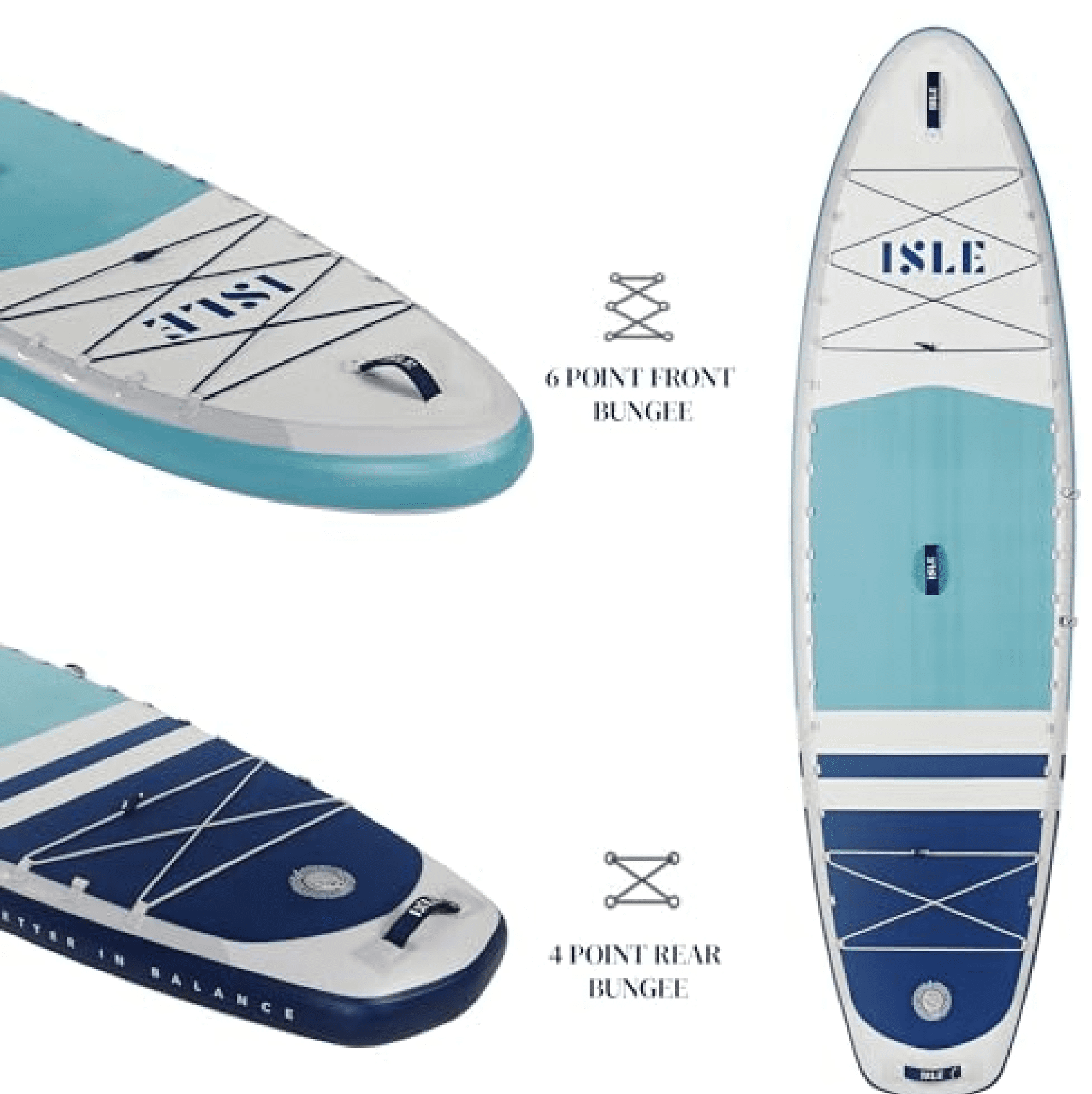 ISLE Pioneer 3.0 Inflatable Stand up Paddle Board, Incl - Walmart.com