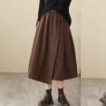 thumbnail image 5 of Cavosen High Waisted Skirts for Women Midi Skirts A Line Solid Short Skirts Trendy Date Night Club Skirt, 5 of 7