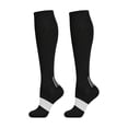thumbnail image 3 of Domzle Men's Athletic Run Cushion Over-the-Calf Tube Socks Running, Work and Daily Wear. Black, 3 of 4