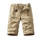 thumbnail image 1 of Multi Bolsillo Cargo Pantalones para Hombres Estiramiento Casual Cordón Clásico Pantalones Cortos de Verano con Bolsillos Múltiples, Pantalones Cortos de Cintura Elástica, 1 of 4