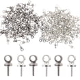 thumbnail image 2 of Small Eye Screw Pin Copper 2 Sets Jewelry Components Daily Life Diy Projects 100Pcs, 2 of 8