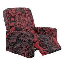 Kuiaobaty Polynesian Print Recliner Couch Cover Dustproof Reclining Sofa Slipcover Breathable Recliner Chair Cover with Elastic Bottom Soft Reclining Slipcover for Pets Kids