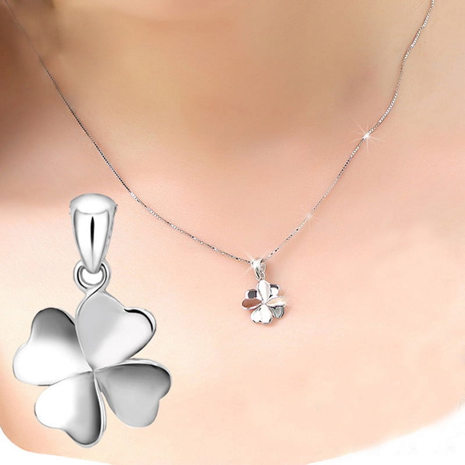 XZNGL Womens Four-Leaf Clover of Design of Necklace - Walmart.ca