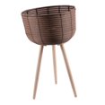 thumbnail image 4 of Plant Basket with Stand Decorative Flowerpot Modern Rattan Basket Flower Pot for L, 4 of 9