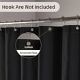 thumbnail image 5 of Yiannan Waterproof Fabric Shower Curtain Liner with 3 Magnets,Extra Long 72x84inch, 5 of 7