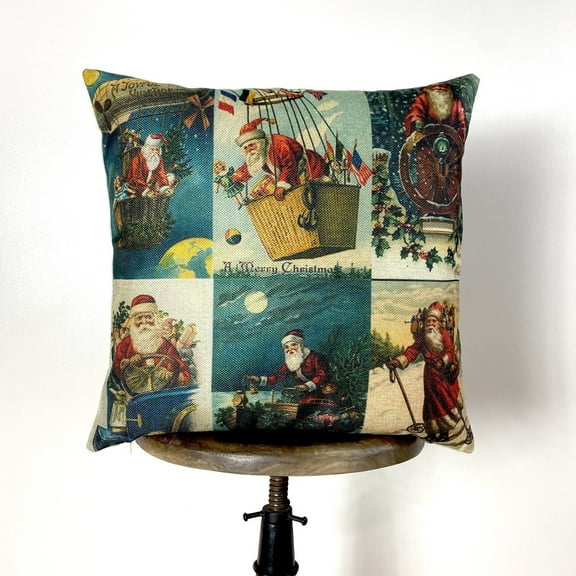 Vintage | Merry Christmas | Throw Pillow | Christmas Pillow | Home Decor | Christmas Pillowcases | C | Christmas tree | Christmas Gifts