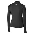 thumbnail image 3 of Women's Cutter & Buck Black San Diego Padres City Connect Traverse Stretch Quarter-Zip Pullover Top, 3 of 3