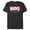Dark Heather, variant on Pride Flag Rainbow Marvel Heroes Logo Retro Rectangle - Short Sleeve Blended T-Shirt for Adults - Customized-Black
