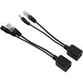 thumbnail image 2 of Power Over Ethernet Pive PoE Adapter Injector + Splitter Kit PoE Cable (Black, Pack of 5 Pairs), 2 of 5