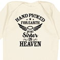 thumbnail image 4 of Inktastic Handpicked for Earth by My Sister in Heaven with Angel Wings Boys or Girls Long Sleeve Baby Bodysuit, 4 of 5
