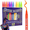 12 Fluorescent Colors, variant on 10 Temporary Tattoo Markers for Skin, Assorted Metallic Colors, Flexible Brush Tip, Easy to Remove, Skin-Safe Body Art Pens for Teens and Adults, Parties and Face Painting