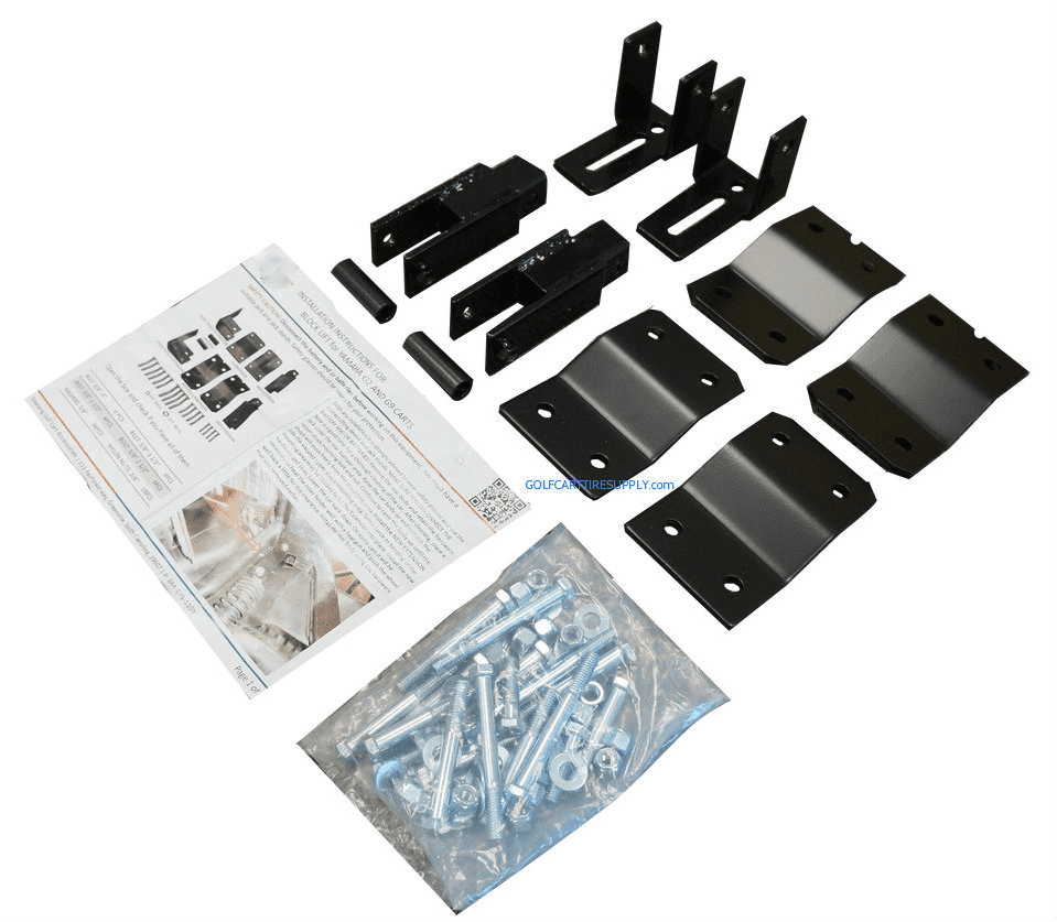 4" Block Lift Kit for Yamaha G2/ G3/ G5/ G8/ G9 Gas & Electric Golf Carts