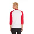 thumbnail image 3 of Pacific Mens Raglan 3/4 Sleeve Baseball T-Shirt, 3 of 6
