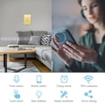 thumbnail image 3 of Smart Wi-Fi Wall Switch, 2.4 GHz Wireless Touch Switch, AC100–240 V, 300 W Per Circuit, Fits US Standard Wall Boxes, Tempered Glass Panel, 3 of 6